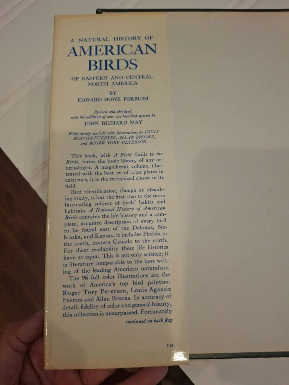 1955 Natural History American Birds Forbush May Hardcover DJ Illustrated Vintage
